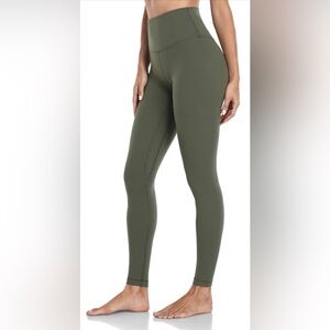 Light Olive Green Leggings - large